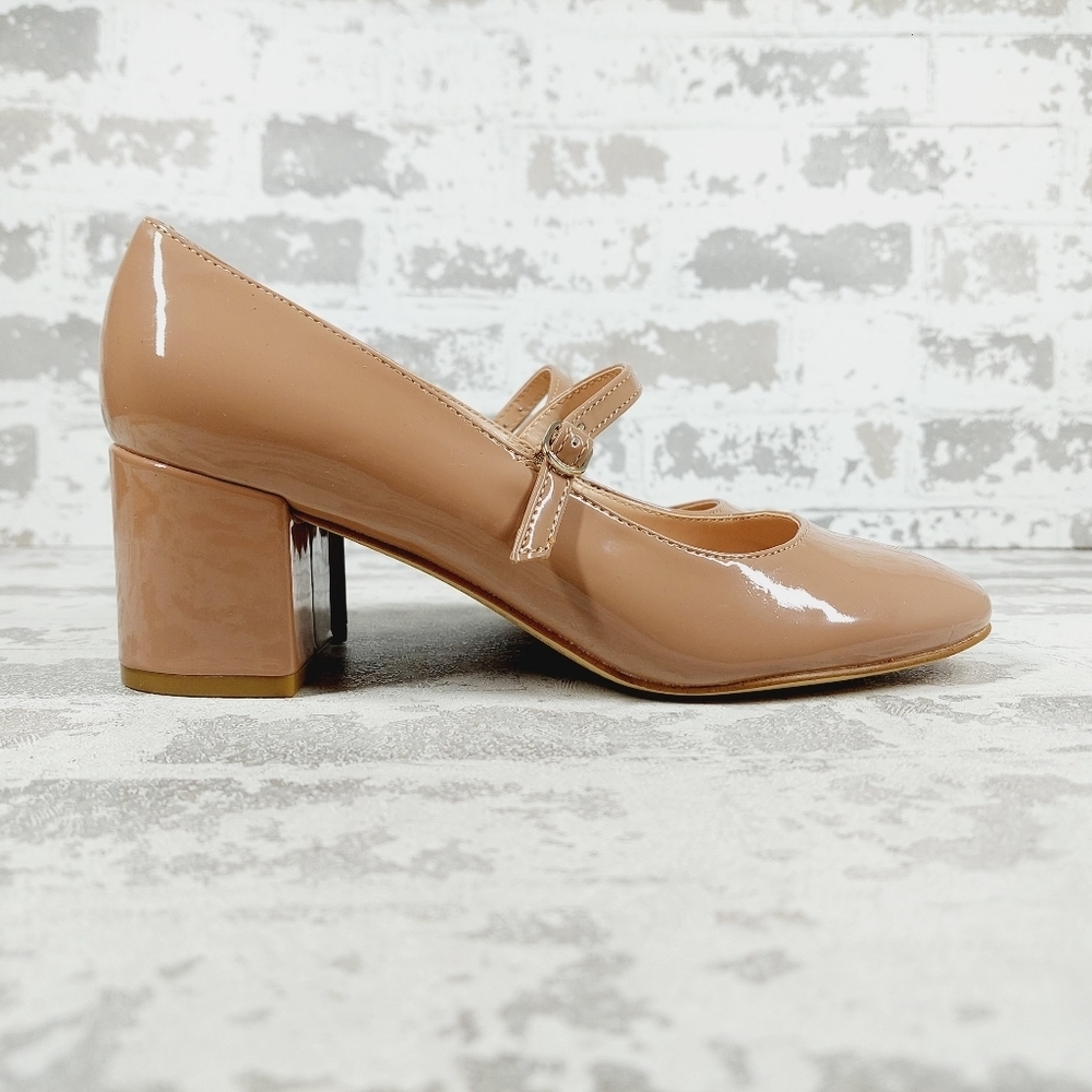 New Bandolino Cariann Nude Vegan Leather Mary Jane Pump W941 - Picture 5 of 12